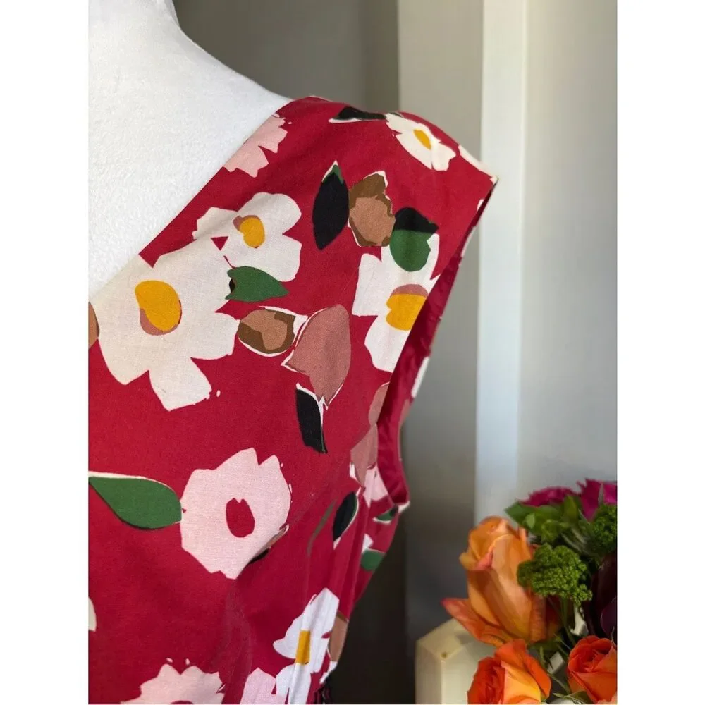 Kate Spade Botanical Garden Poplin Midi Dress - Picture 2 of 5